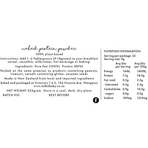 pea protien Nutrition information